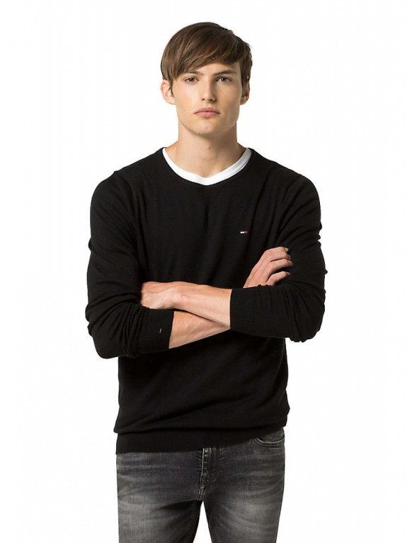 TOMMY HILFIGER pánský svetr černý 1957888889 078 č.1