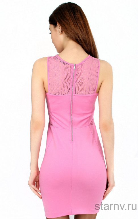 GUESS růžové šaty W61K56K4HW0 č.2