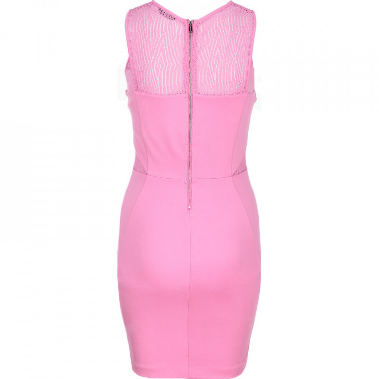 GUESS růžové šaty W61K56K4HW0 č.4
