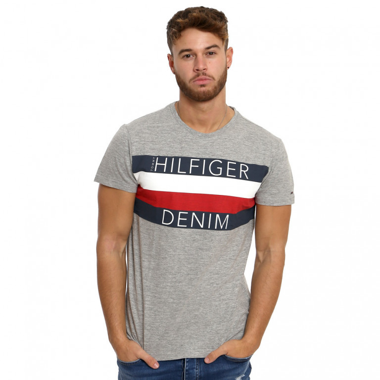 TOMMY HILFIGER pánské šedé tričko č.1