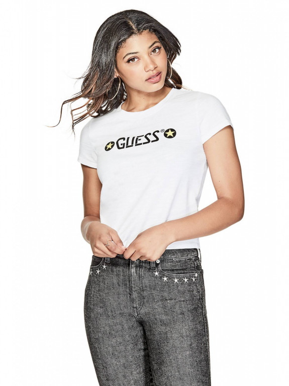 GUESS dámské tričko bílé č.1