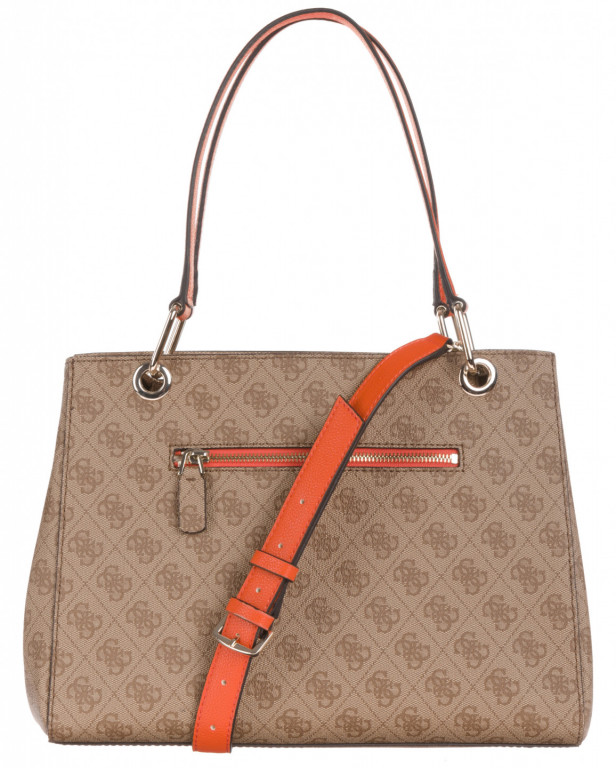 GUESS dámská hnědá kabelka s motivem č.2