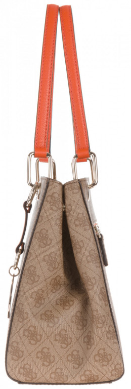 GUESS dámská hnědá kabelka s motivem č.4