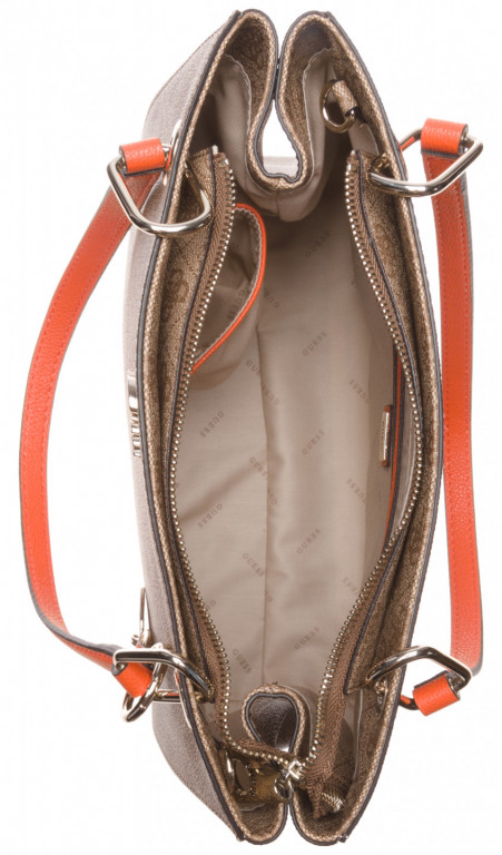 GUESS dámská hnědá kabelka s motivem č.6