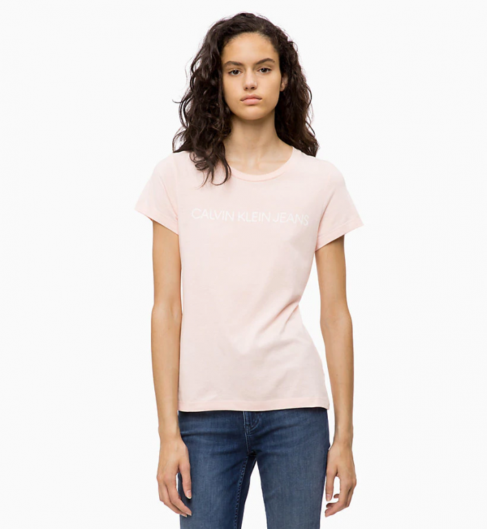 Calvin Klein dámské tričko světle růžové č.1