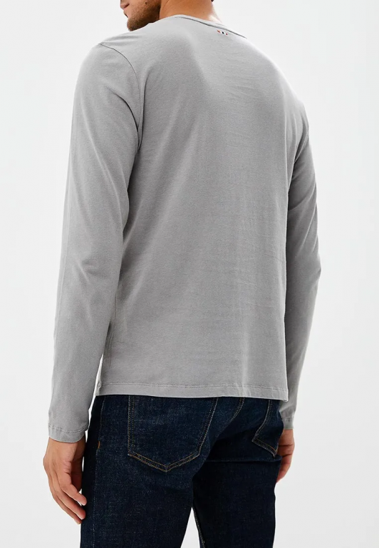 NAPAPIJRI pánské světle šedé tričko s dlouhým rukávem č.2