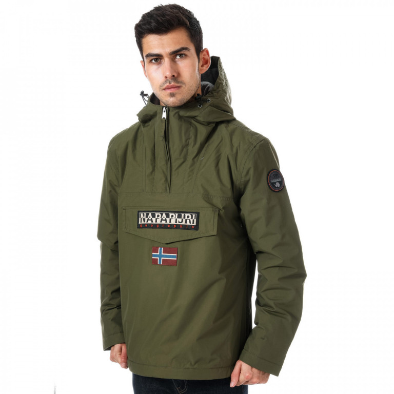 NAPAPIJRI pánská khaki zimní bunda s kapucí č.1