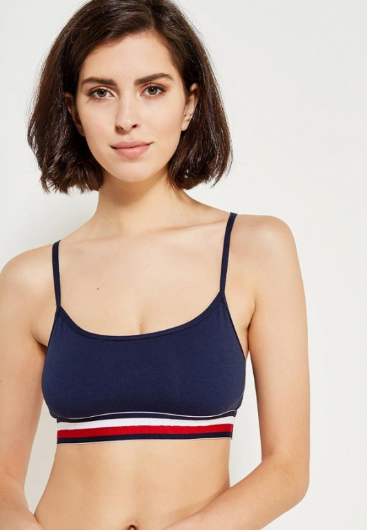 Tommy Hilfiger dámský tmavě modrý fit bralet z bio bavlny č.1