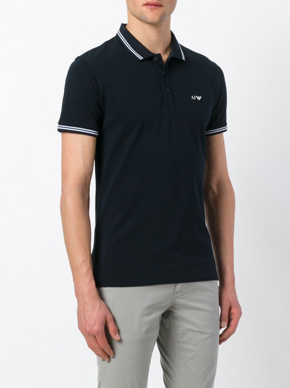 Armani Jeans pánské tmavě modré polo tričko č.1