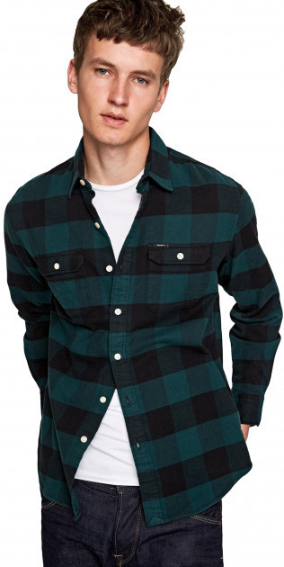 Pepe Jeans pánská zelená košile Jude č.1