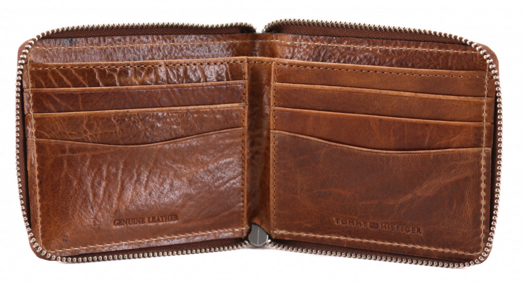 TOMMY HILFIGER pánská hnědá peněženka na zip č.6