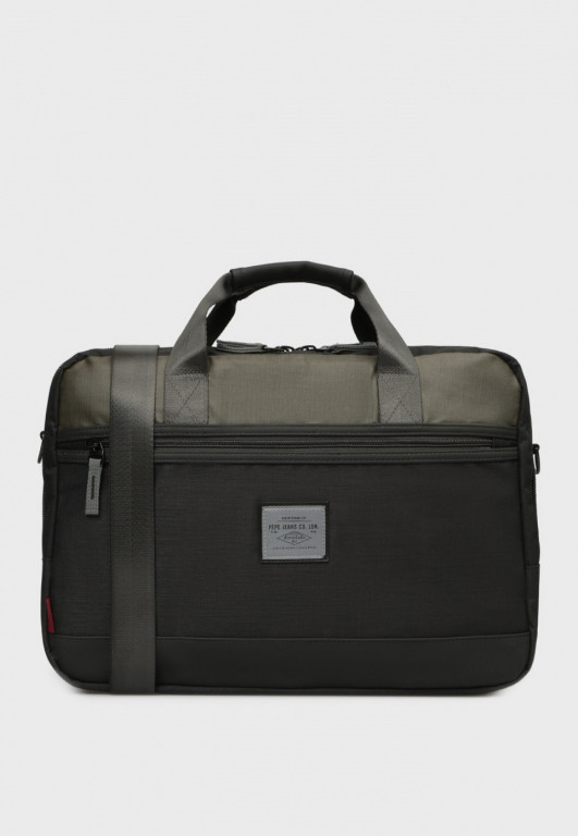 Pepe Jeans pánská šedá taška na notebook BRAND ADAP LAPTOP SATCHEL č.1