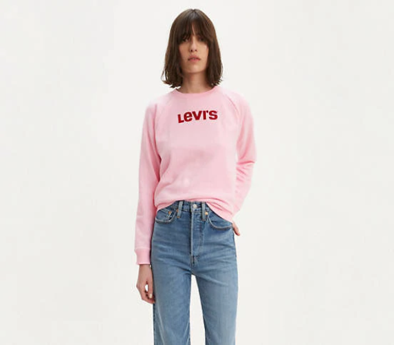 Levi's dámská růžová mikina č.1