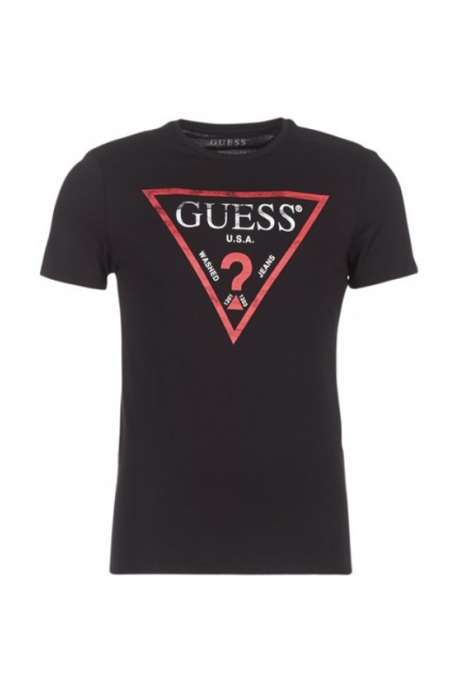 GUESS pánské černé tričko č.1