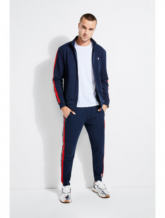 GUESS pánská tmavě modrá mikina na zip č.4