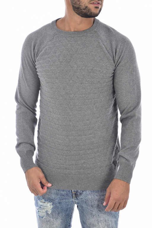 GUESS pánský šedý bavlněný svetr č.2