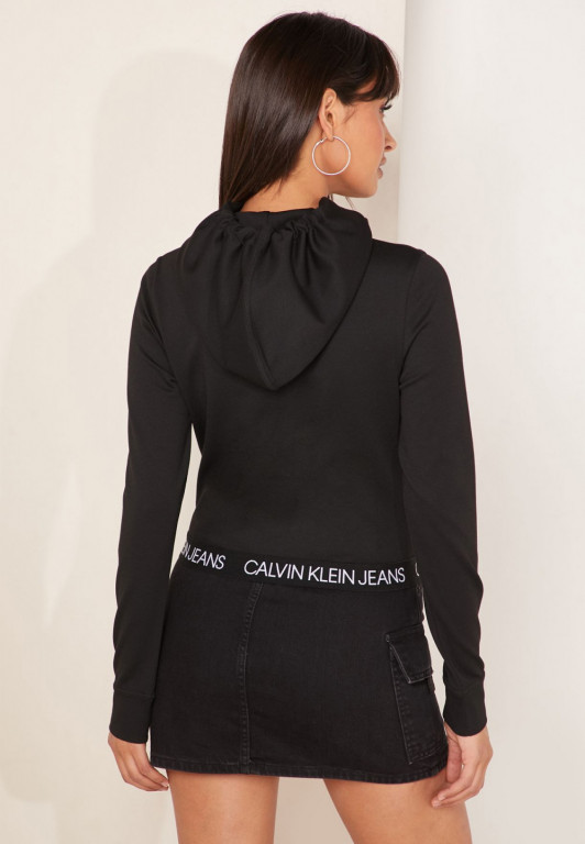 Calvin Klein dámská černá krátká mikina č.2