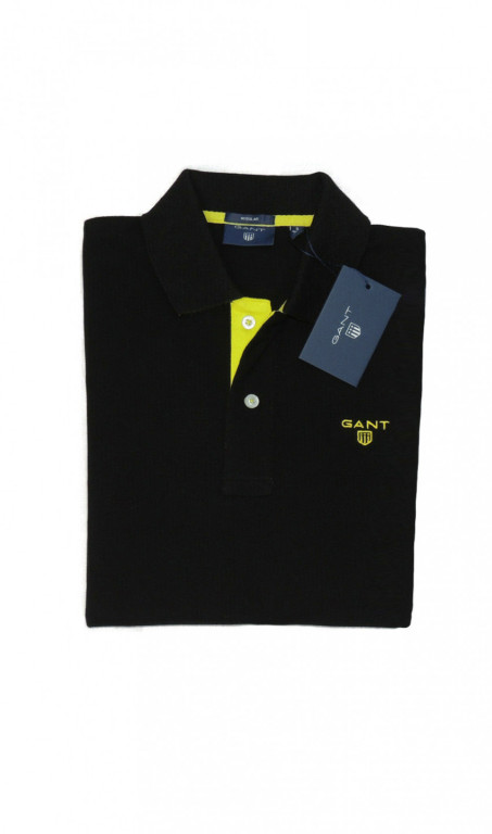 GANT pánské černé polo tričko č.1
