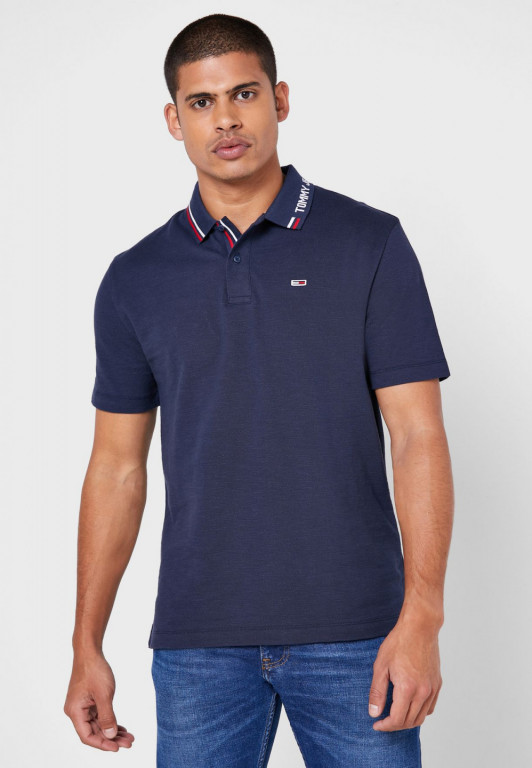 Tommy Jeans tmavě modré polo tričko č.1