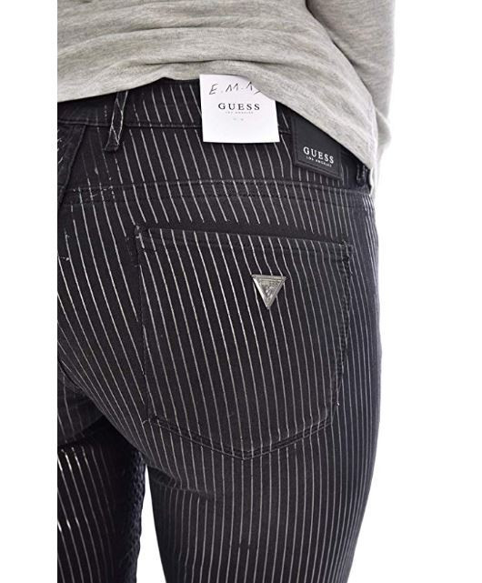 GUESS dámské černé pruhované kalhoty č.4
