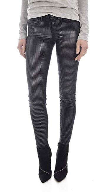 GUESS dámské černé pruhované kalhoty č.2