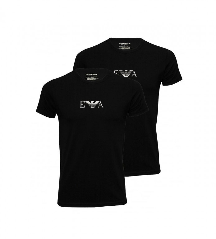 Emporio Armani pánské černé tričko - 2 pack č.1