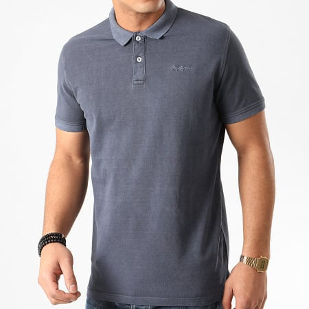 Pepe Jeans pánské modro šedé polo tričko Vincent č.1