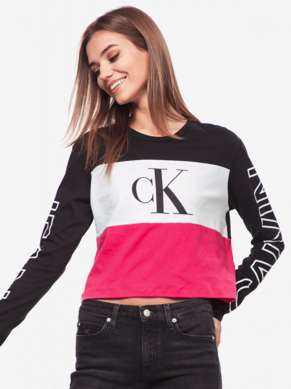 Calvin Klein dámské vícebarevné tričko s dlouhým rukávem č.1