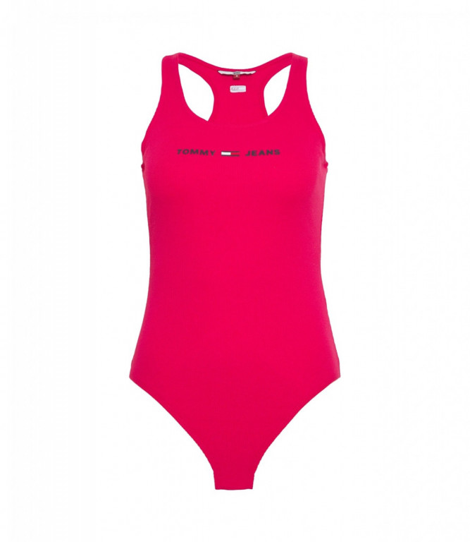 Tommy Jeans dámské růžové body TWJ Strap Bodysuit č.1