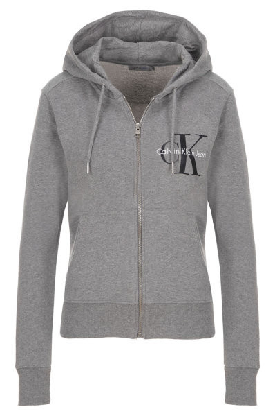 Calvin Klein dámská světle šedá mikina s kapucí č.1
