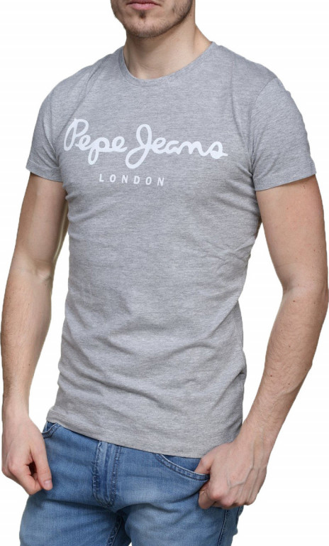 Pepe Jeans pánské šedé tričko ORIGINAL STRETCH č.1