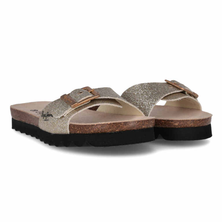 Pepe Jeans dámské zlaté pantofle Esly Blim č.3