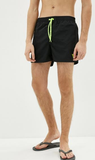 GUESS pánské černé plavky WOVEN SHORT č.1