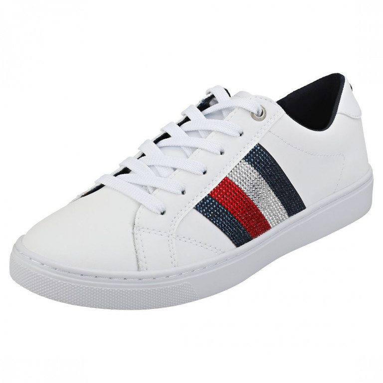 Tommy Hilfiger dámské bílé tenisky Crystal Leather Casual Sneaker č.2
