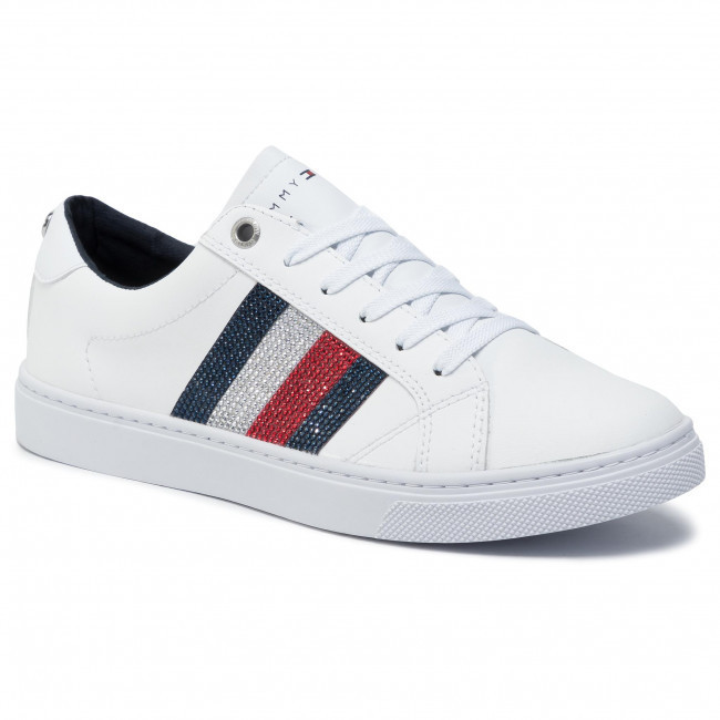 Tommy Hilfiger dámské bílé tenisky Crystal Leather Casual Sneaker č.4