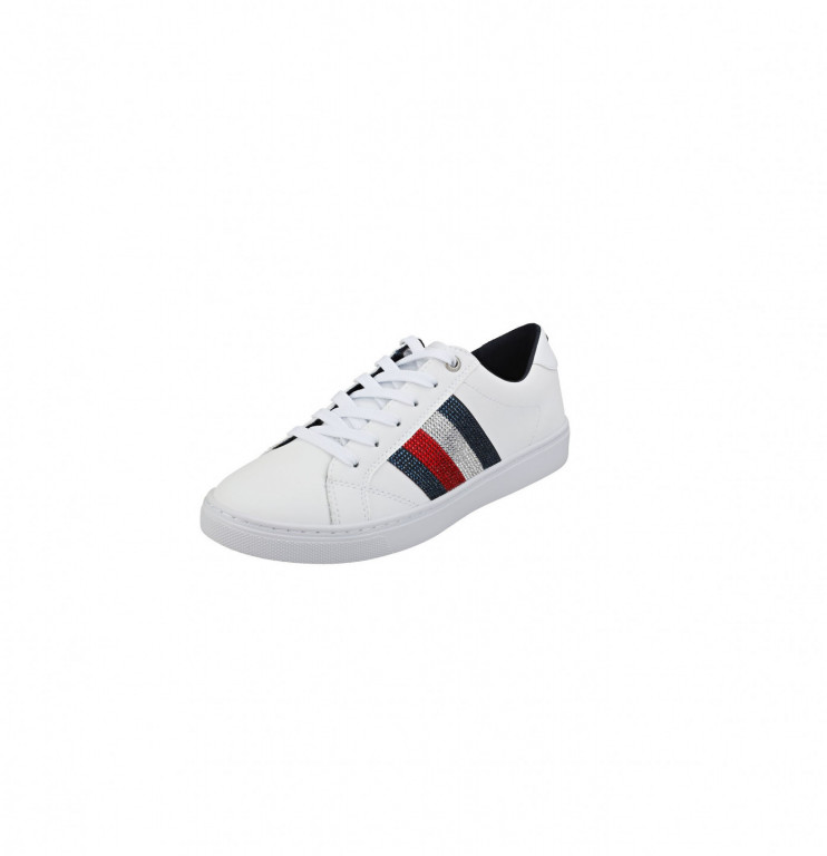Tommy Hilfiger dámské bílé tenisky Crystal Leather Casual Sneaker č.1