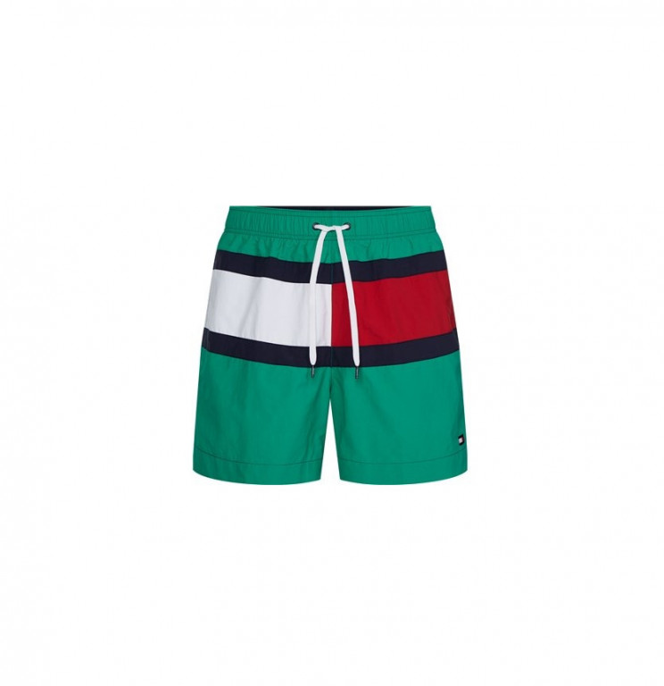 Tommy Hilfiger pánské zelené plavky č.1