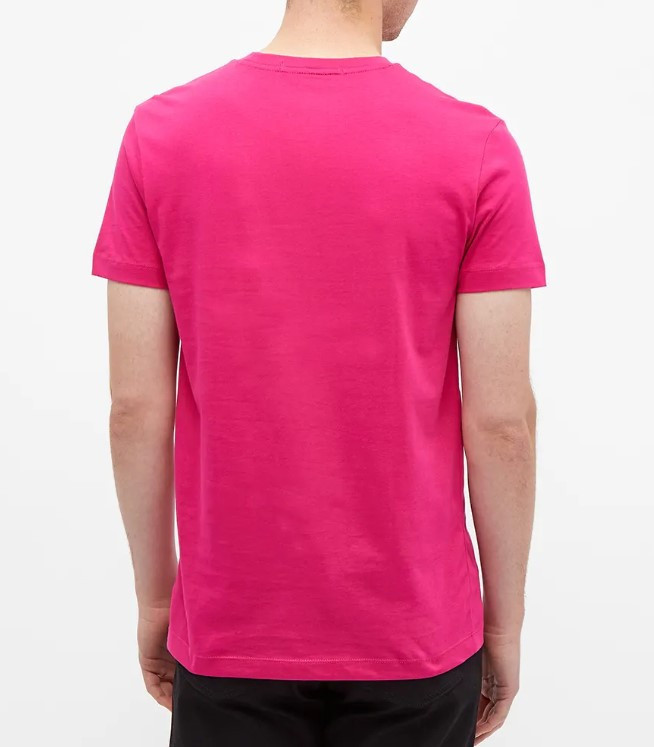 Calvin Klein pánské tričko party pink INSTITUTIONAL CHEST LOGO SS TEE č.2