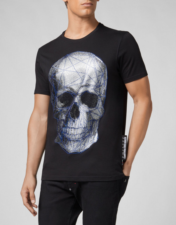 PHILIPP PLEIN pánské černé tričko s potiskem č.1
