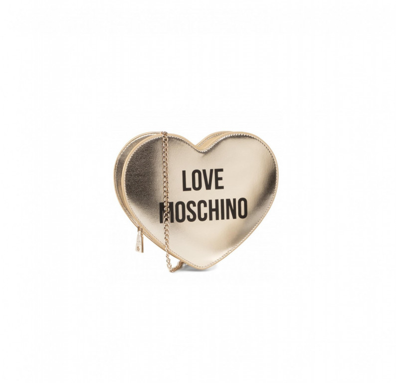 LOVE MOSCHINO dámská zlatá crossbody kabelka METALLIC NAPPA PU PLATINO č.1