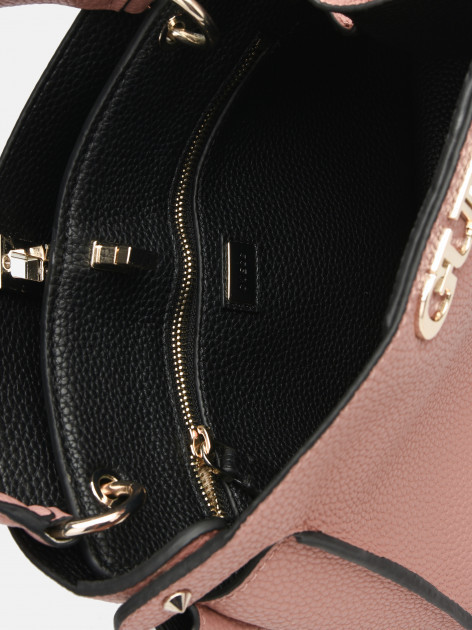 GUESS dámská růžová kabelka UPTOWN CHIC TURNLOCK SATCHEL č.5
