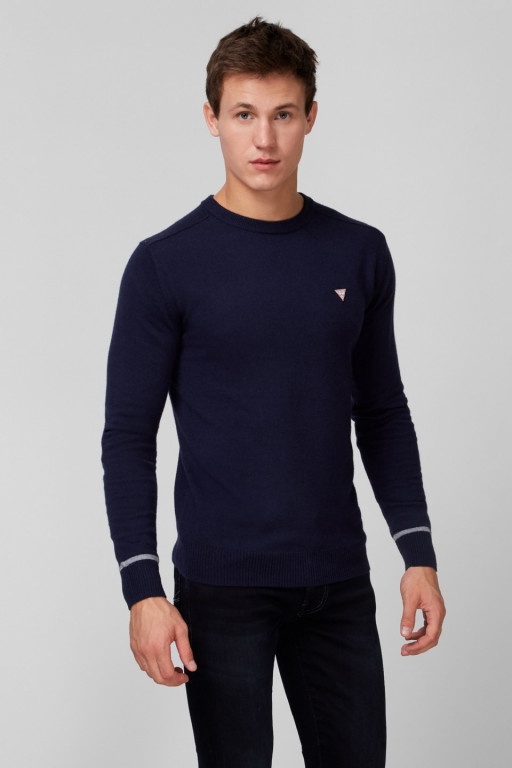 GUESS pánský modrý svetr č.1