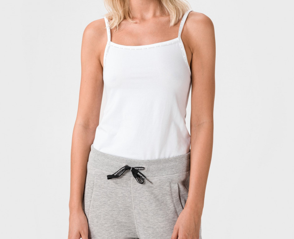 CALVIN KLEIN dámské bílé tílko CAMISOLE 2PK - 2 ks v balení č.2
