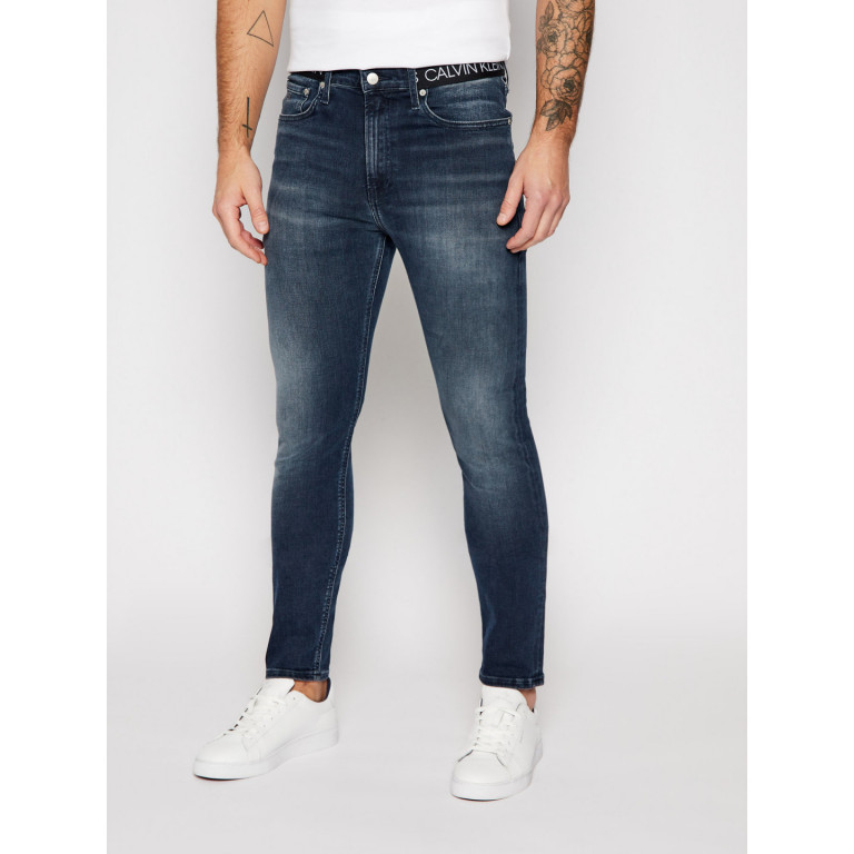 Calvin Klein pánské tmavě modré džíny CKJ 016 SKINNY č.1