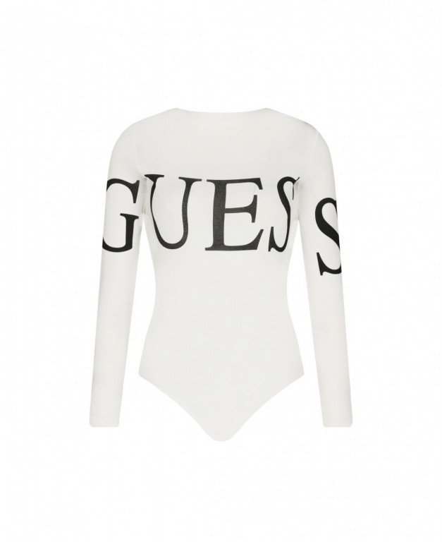 GUESS dámské bílé body s dlouhým rukávem ALISSA BODY č.1