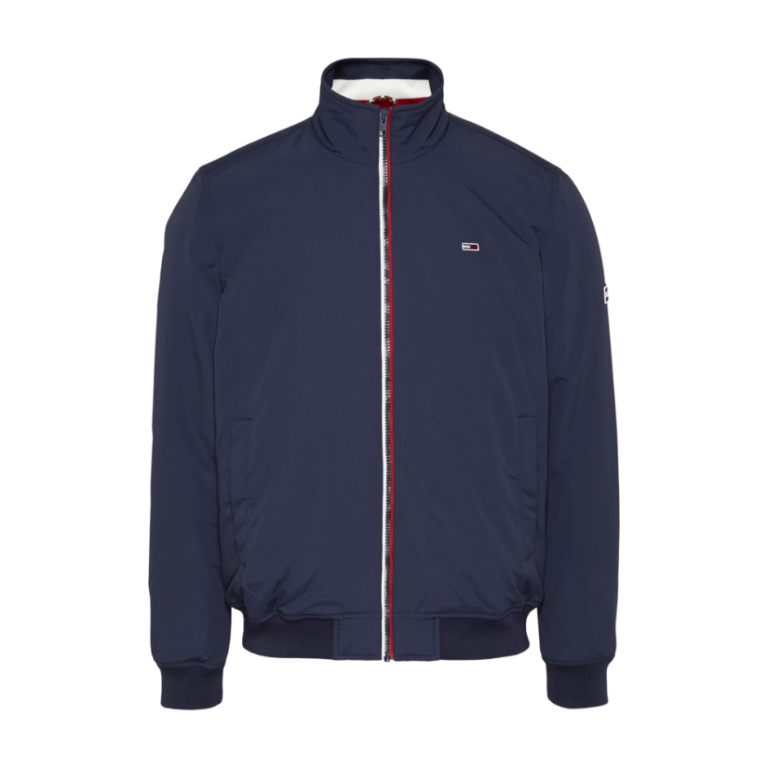 Tommy Jeans pánská tmavě modrá přechodová bunda TJM ESSENTIAL PADDED JACKET č.3