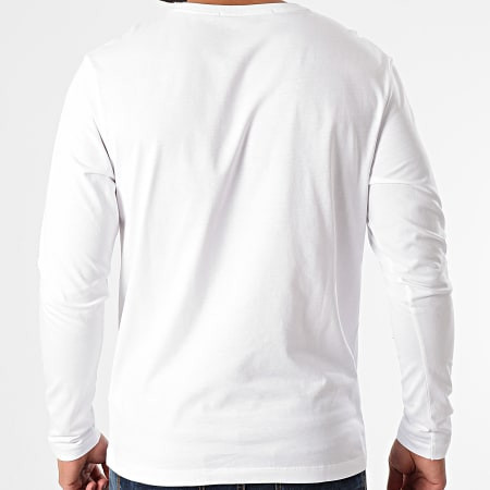 Calvin Klein pánské bílé tričko s dlouhým rukávem MONOGRAM LS TEE č.2
