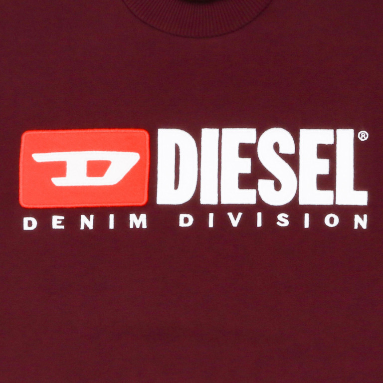 DIESEL pánská vínová mikina s nápisem č.4
