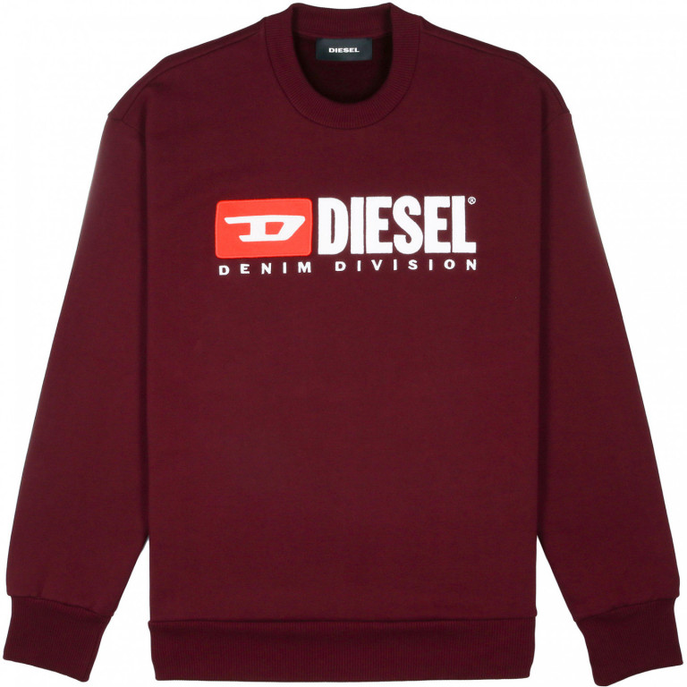 DIESEL pánská vínová mikina s nápisem č.2