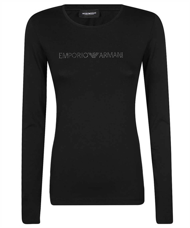 Emporio Armani dámské černé tričko s dlouhým rukávem č.2